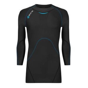 Skins Mens Contrast Detail Fitted Technical Top / Black